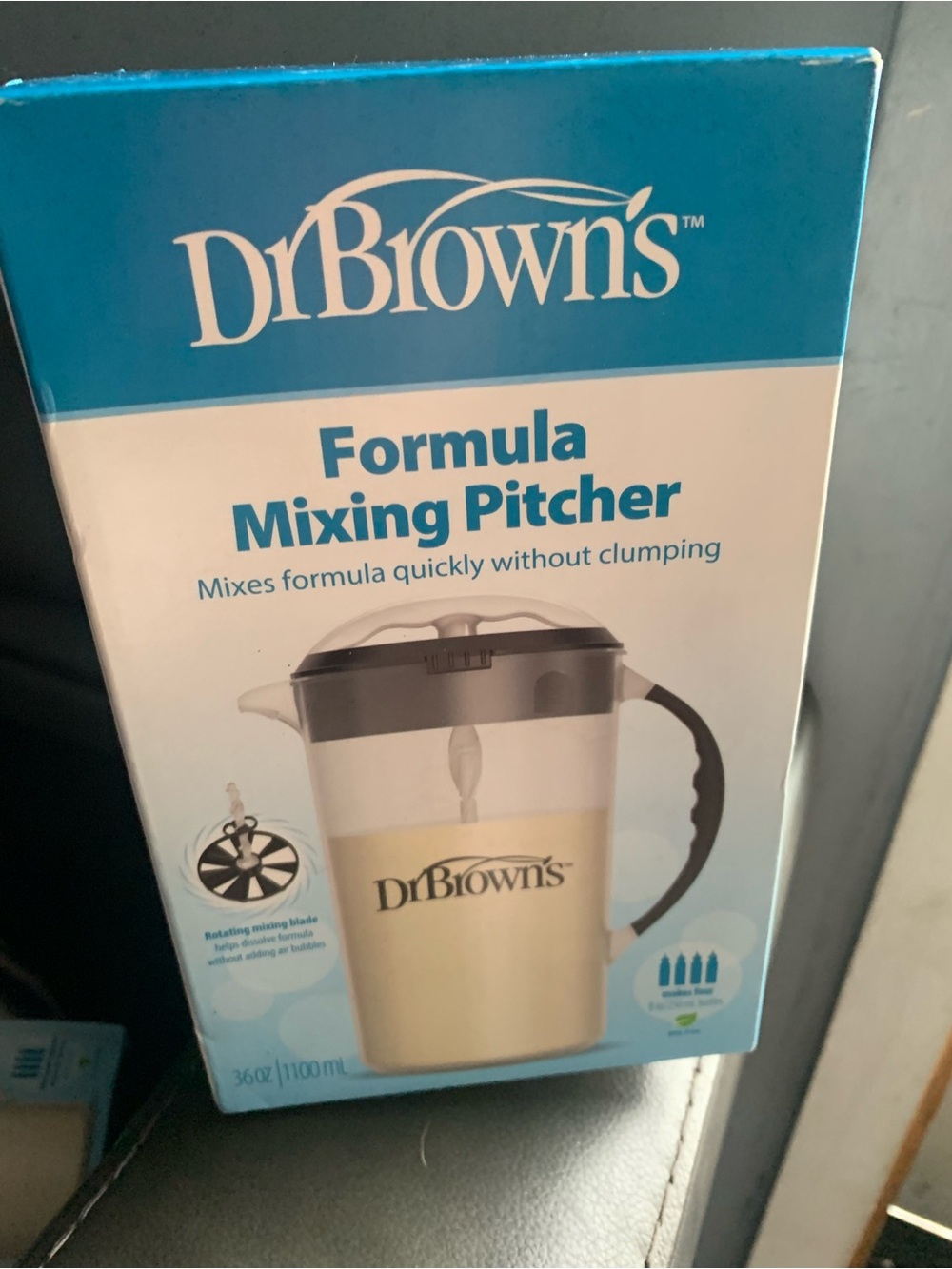 Dr. Brown's Blue Formula Mixing Pitcher for Easy Formula Prep